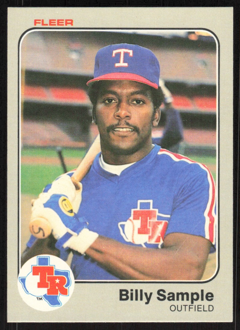 1983 Fleer Billy Sample #577 Texas Rangers