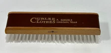 Vintage advertising shoe brush Curlee Clothes Corsicana, Texas collectible