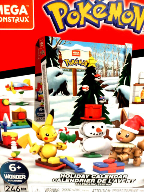 Mega Construx Pokemon Building Set 246 Pieces Pokemon Holiday Advent Calendar 