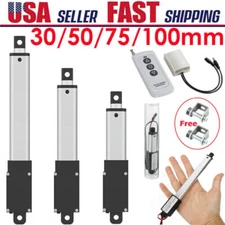 12V Electric Micro Linear Actuator 1.2" 2" 3" 4" Stroke Fast Speed Up To 6inch/s