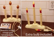 Vintage Christmas Candoliers With Beautiful Bulbs