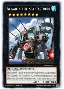 Aegaion the Sea Castrum - BOSH-EN055 - Common - 1st Edition x3 - Near Mint
