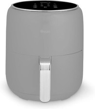 Swan Retro Air Fryer 4.5L Grey | Digital Oil Free Fryer 1500W 8 Presets Healthy