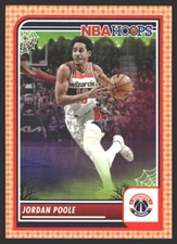 Jordan Poole #277 2023-24 Hoops Haunted Hoops Orange Washington Wizards