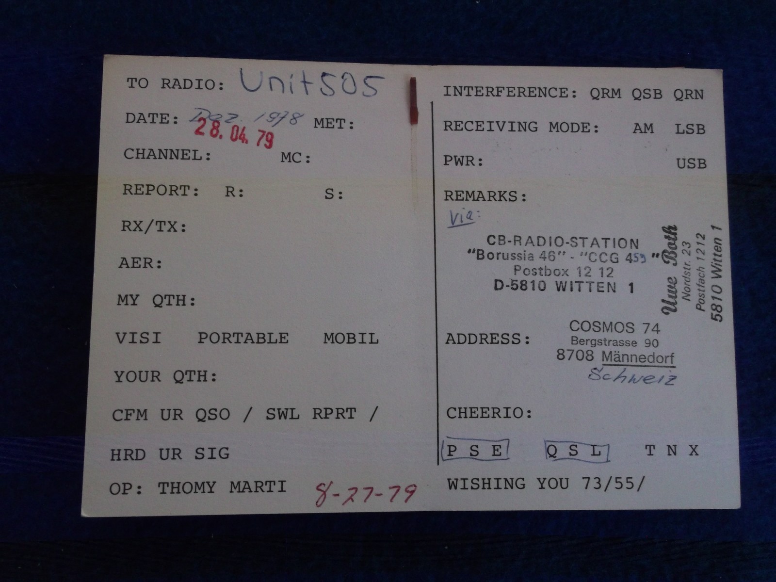 Postcard 5 CB Radio Cards * * * * * * 1970's1980's eBay