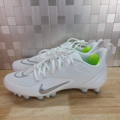 Size 7.5 - Nike Alpha Huarache 8 Pro White Metallic Silver for