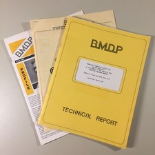 Vintage STATCAT BMDP Statistical Software NO DISK