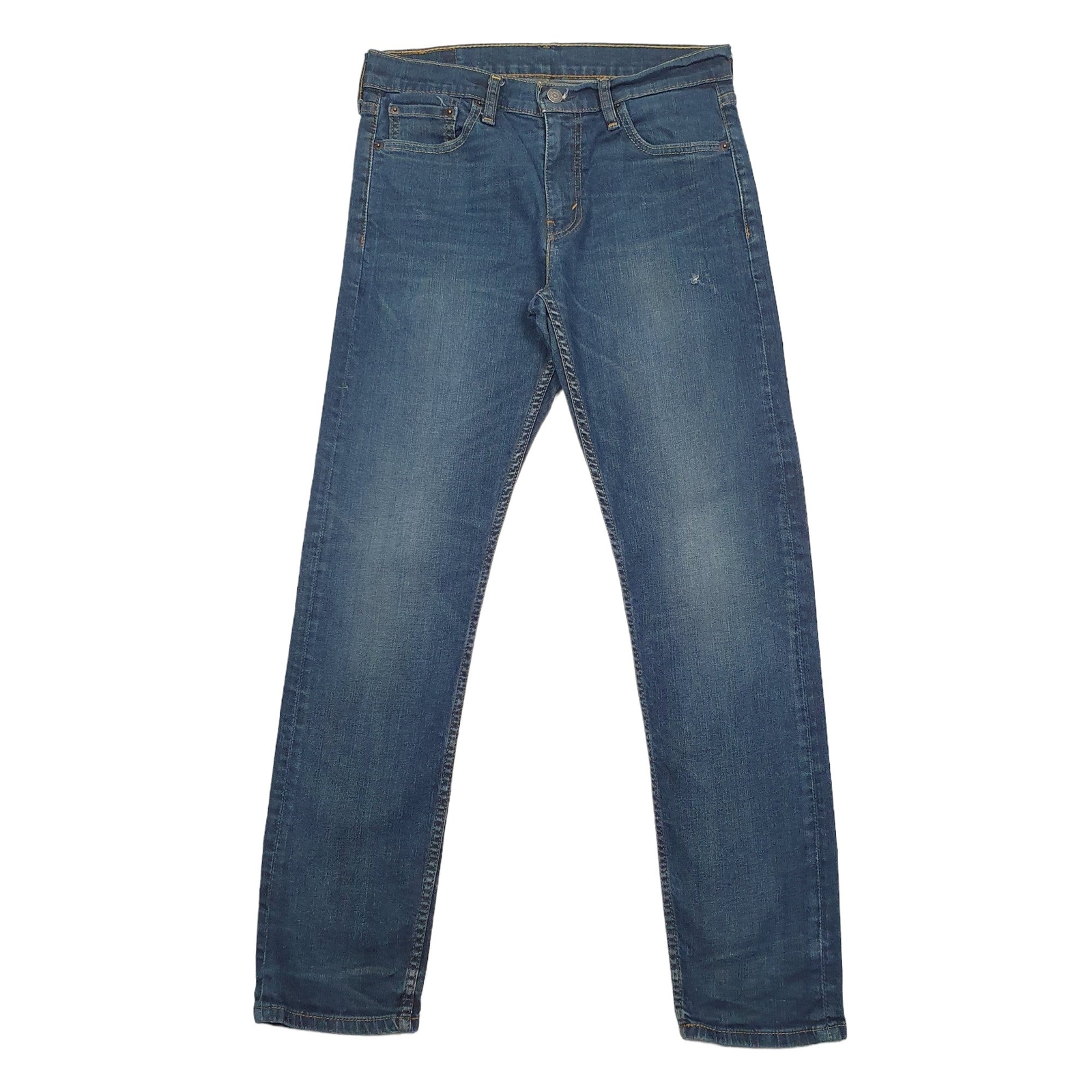 LEVIS 502 Jeans Regular Taper Fit Blue Denim Trousers Mens W29 L32 image 2