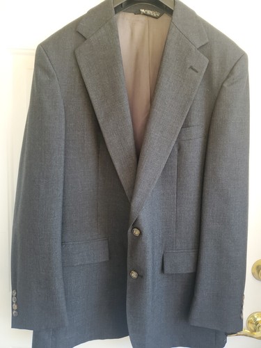 Colours by Alexander Julian Gray 2 Button Sport Coat Size 44 - Picture 2 of 11