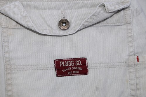 Pantalones de carpintero utilitarios Plugg para hombre beige 100 % algodón talla 34x30 (MSR 33x28) - Imagen 14 de 14