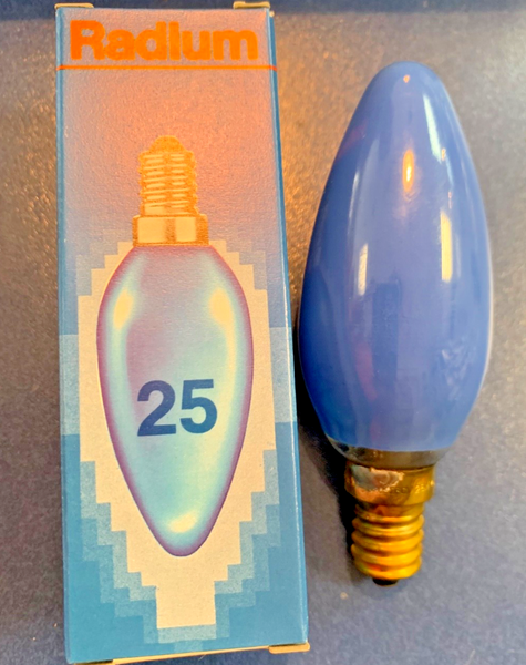 Radium Kerzen Lampe Blau E14 25W 230V Party Lichterkette GlüHlampe Dimmbar-image