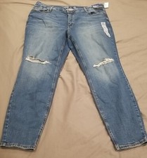 Old Navy Jeans Womens Size 20 Blue High Rise Rockstar Super Skinny Distressed
