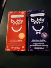 Two (2) Sodastream Bubly Drop Box ~ Strawberry & Blackberry Drops - 1.36 oz Each