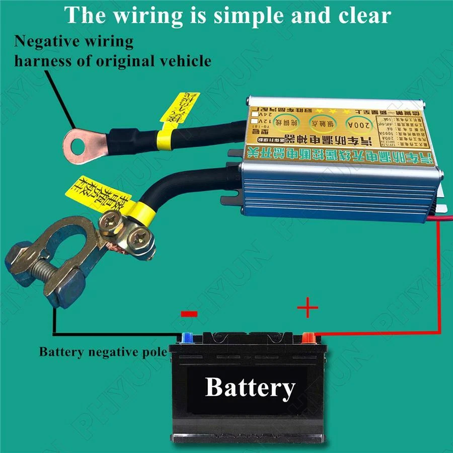 2x Wireless Remote Control 12V 200A Car Battery Disconnect Cut Off Master Switch - Image 3 of 4