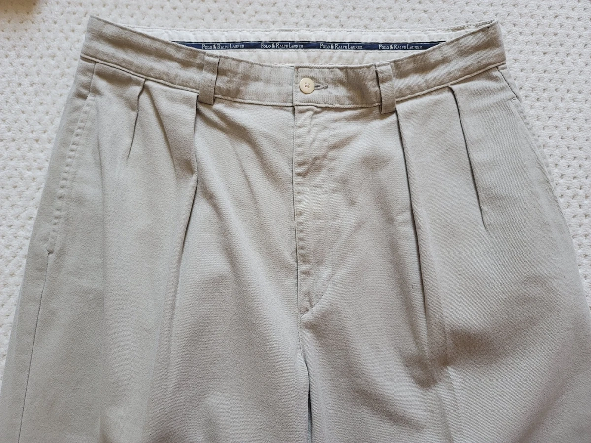 Vintage Polo Ralph Lauren Cotton chino ANDREW pants STONE BEIGE