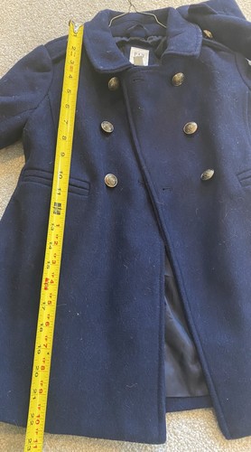 GAP Kids Navy Pea Coat Girls Size Small 6-7 Years EUC - Picture 11 of 12