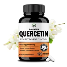 Pure Quercetin 1000mg - 120 Capsules - Supports Cardiovascular Health