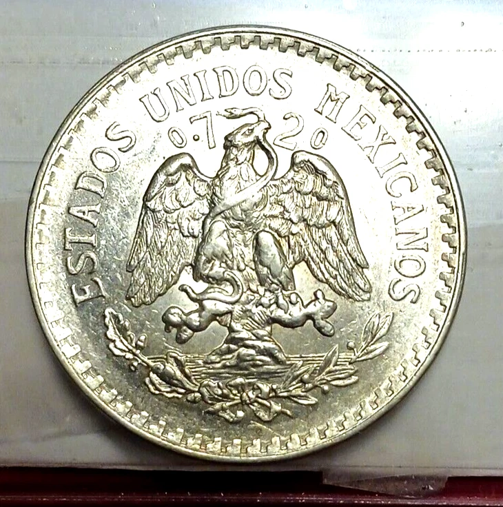 Mexico 1920 Silver Peso Key Date Low Mintage AU Details KM#455 - Image 3 of 4