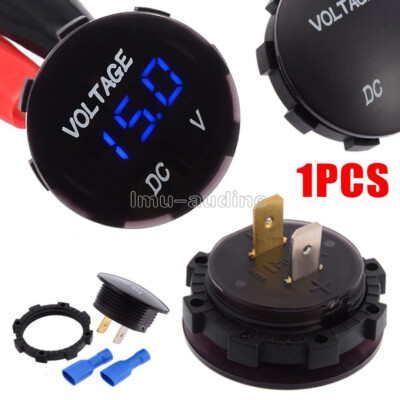 LED Panel DC 12V-24V Digital Voltage Volt Meter Voltmeter Green/Red/White/Blue