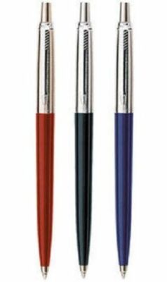 Parker Jotter Standard CT Fine Ball Point Pen BP Red Blue Black Chrome Trim New