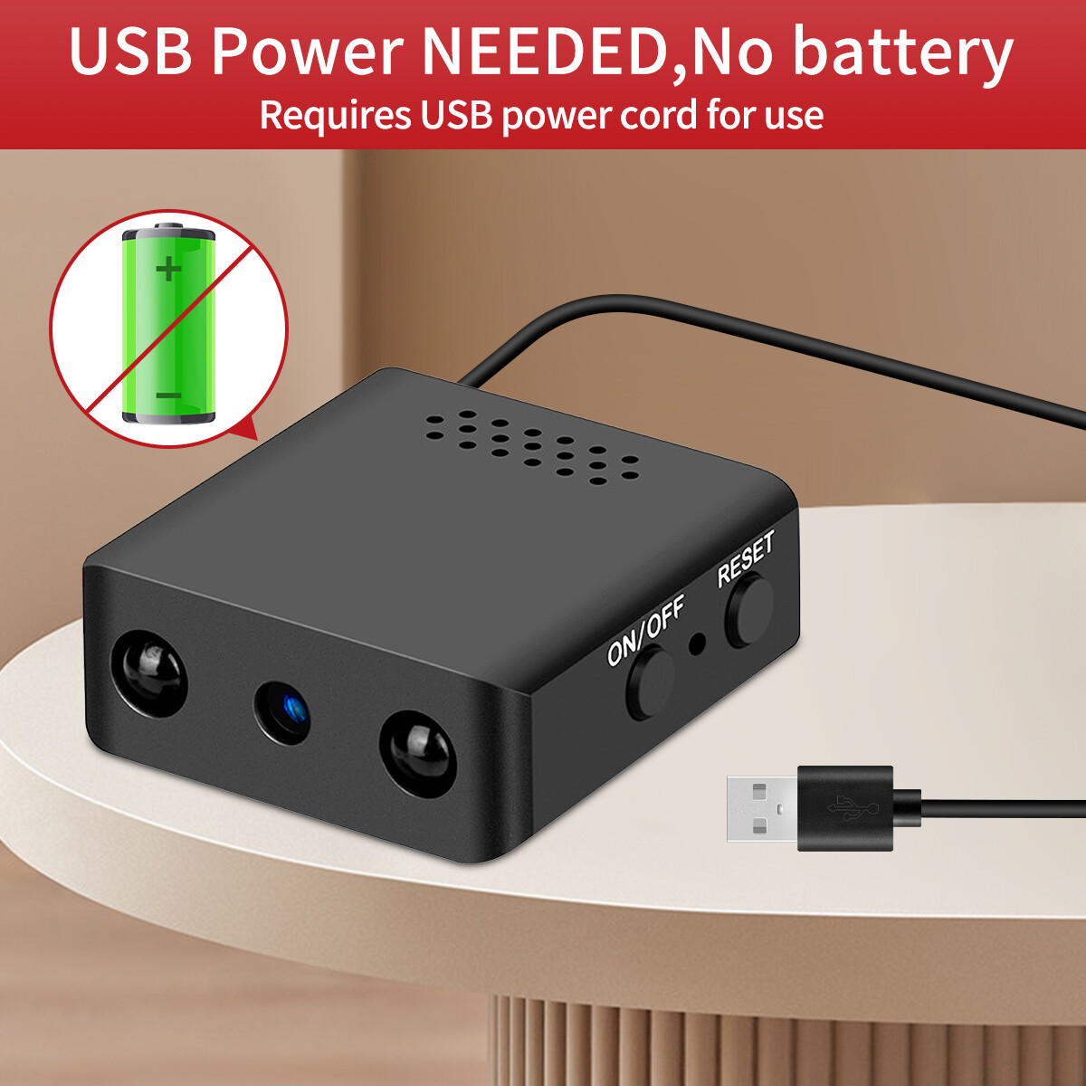Spycam | Nannycam C | Spionage Camera | Wekker | Draadloze Oplader Bluetooth Speaker Wifi Camera Mini Camera Bewakings Camera Klok Full Hd