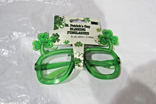 St. Patrick's Day Light Up Glasses Shamrock with 3 Modes