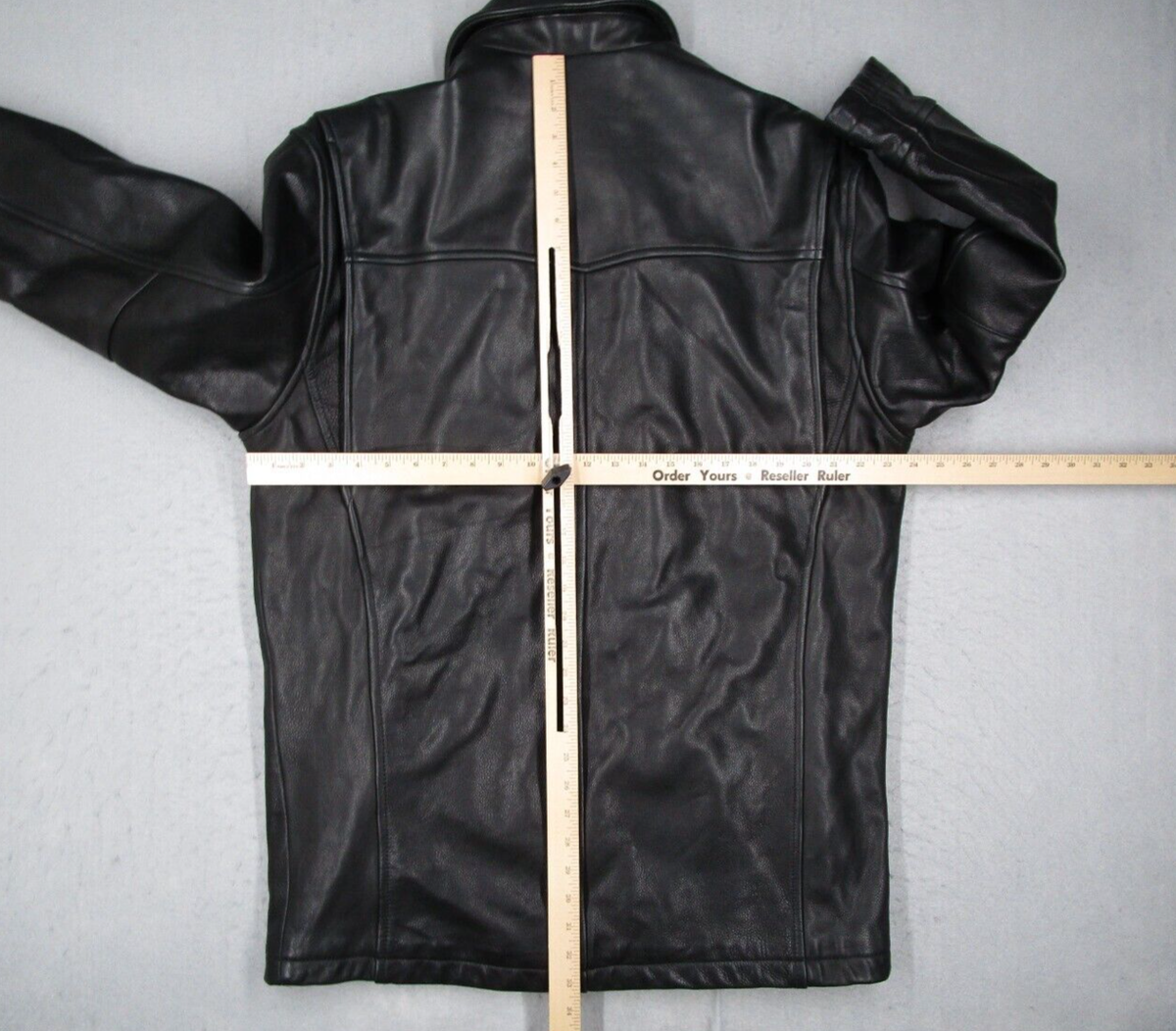 Wilsons Studio Andrew Marc Jacket Men Medium Black Leather Button