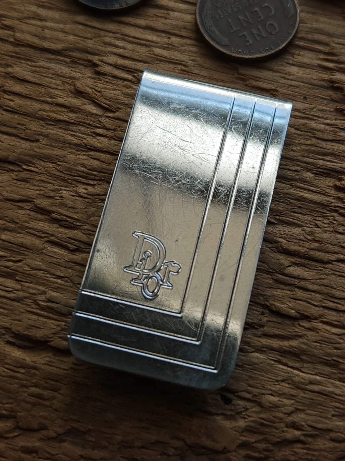 Occasion / Christian Dior / ton argent / clip argent