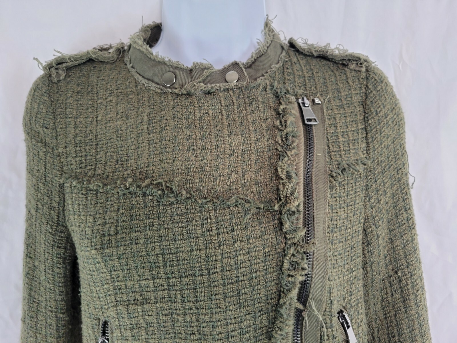 Zara Basic Collection Long Sleeve Full Zip Jacket… - image 2