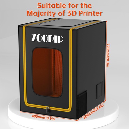 ZOOPIP 3D Printer Enclosure, Fireproof, Dustproof, Vented, Tool Storage, Tent - Picture 5 of 7