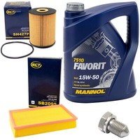 MotoröL Filter Set 15W50 5 Liter + ÖLablassschraube FüR VW Multivan Transporter