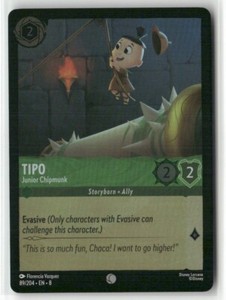 Tipo - Junior Chipmunk 89/204 Foil Reign of Jafar Lorcana