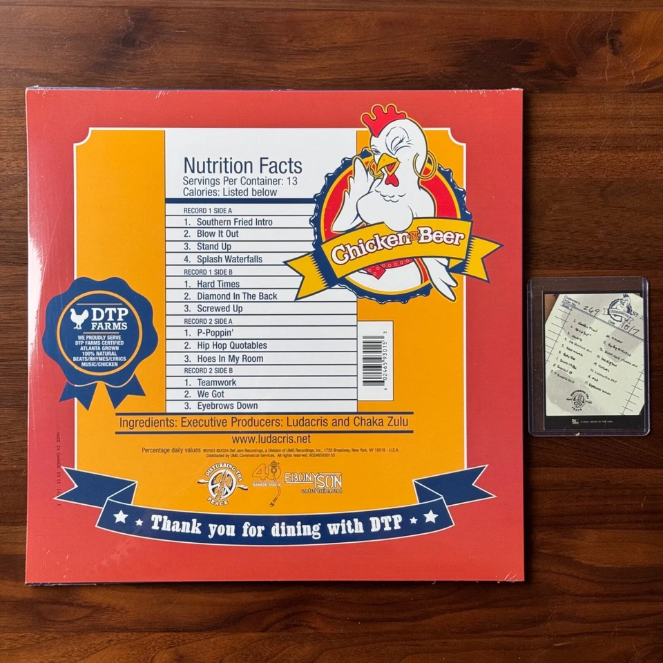 Ludacris - Chicken-N-Beer - 🟠 Chicken Nugget 2LP Vinyl Limited x/1000 - New ✅ - Image 2 of 3