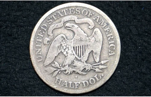 1876-S Seated Liberty Half Dollar — photo from the most recent tracked eBay sale