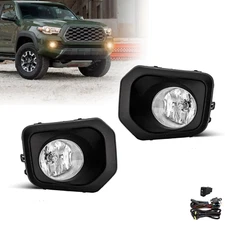 Fog Lights Assembly For 2016-2022 Toyota Tacoma with Wiring & Switch Halogen