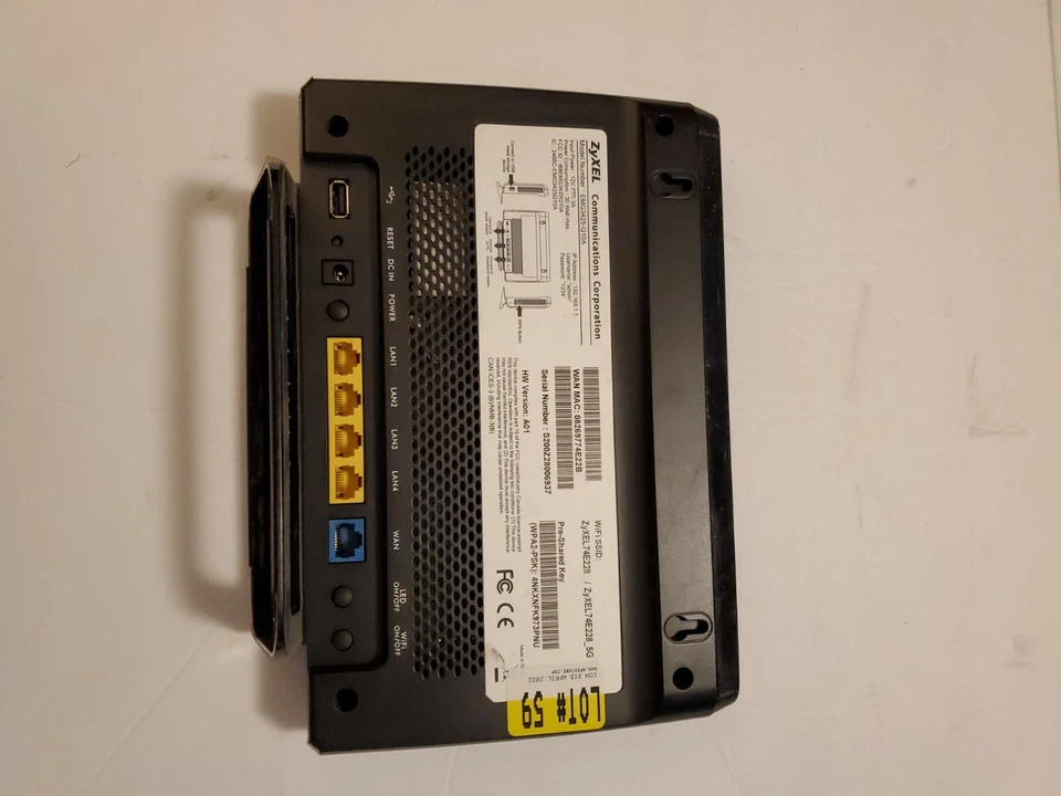 ZyXEL EMG3425-Q10A IEEE 802.11AC Ethernet Wireless Router NO Power Supply - Image 4 of 4