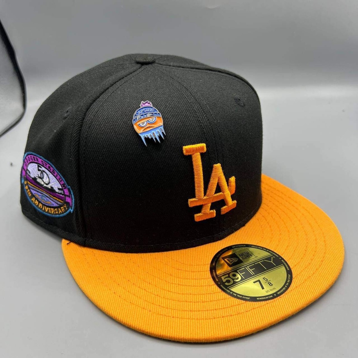 ウェア NEW ERA CAP 59FIFTY LA DODGERS 7 5/8 Los Angeles LA Dodgers Hat Men 7 5/8 Frozen Orange 59Fifty