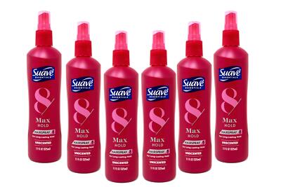 Suave Max Hold Unscented Non Aerosol Hairspray - 11 fl oz - 6 Pack