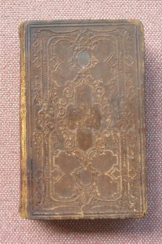 1868 LEATHER ~ HOLY BIBLE ~ OLD & NEW TESTAMENTS ~ AMERICAN BIBLE SOCIETY