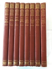 The Scribner Radio Music Library Complete 8-Volume Set Piano Vocal, 1931 Vntg HC
