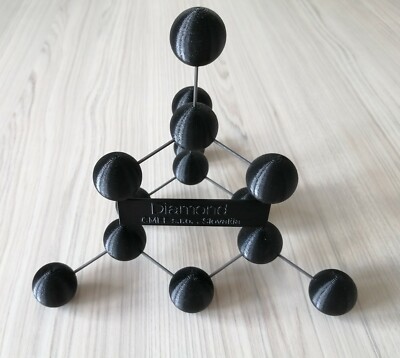 Diamond molecular structure model, Chemistry crystal model