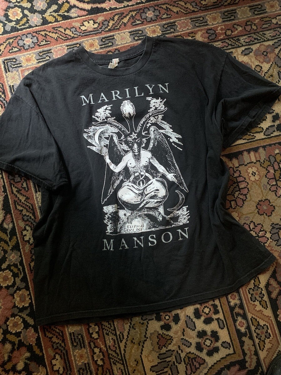 Vintage Marilyn Manson BIGGER THAN SATAN t shirt baphomet witchy