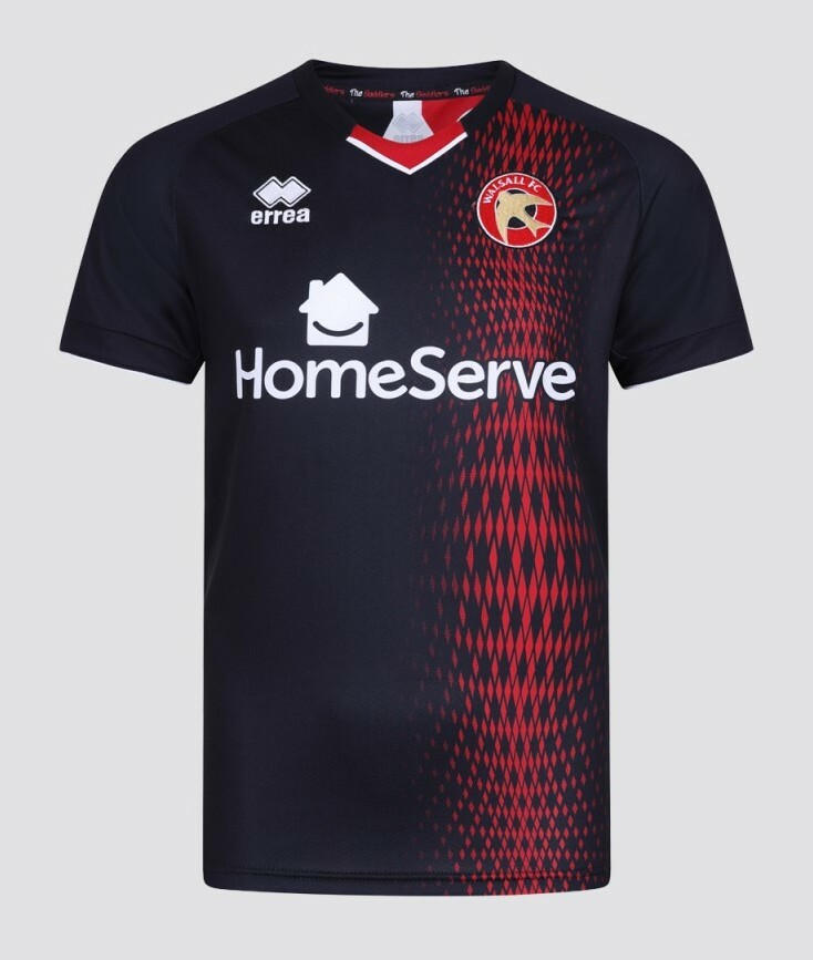 Maillot Domicile Erreà Walsall Football Club 2023/24, Homme, Neuf Avec étiquettes