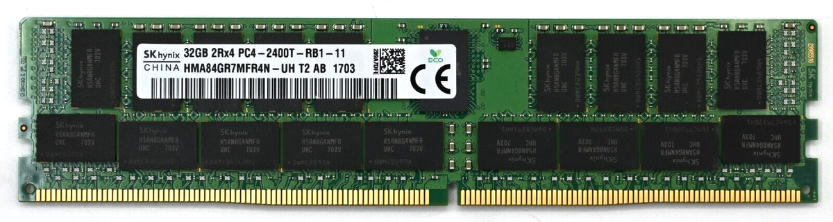 SK HYNIX 32GB HMA84GR7MFR4N-UH DDR4-2400 2Rx4 PC4-19200T-R