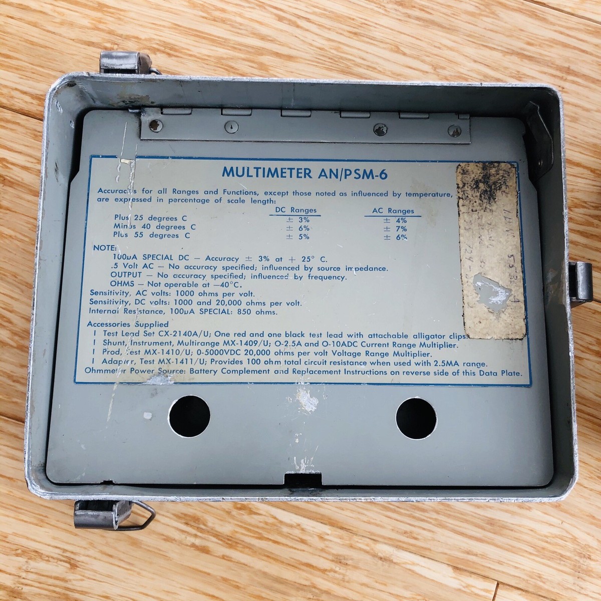 ME-70A/PSM-6 Multimeter USAF Bruno- New York Industries | eBay