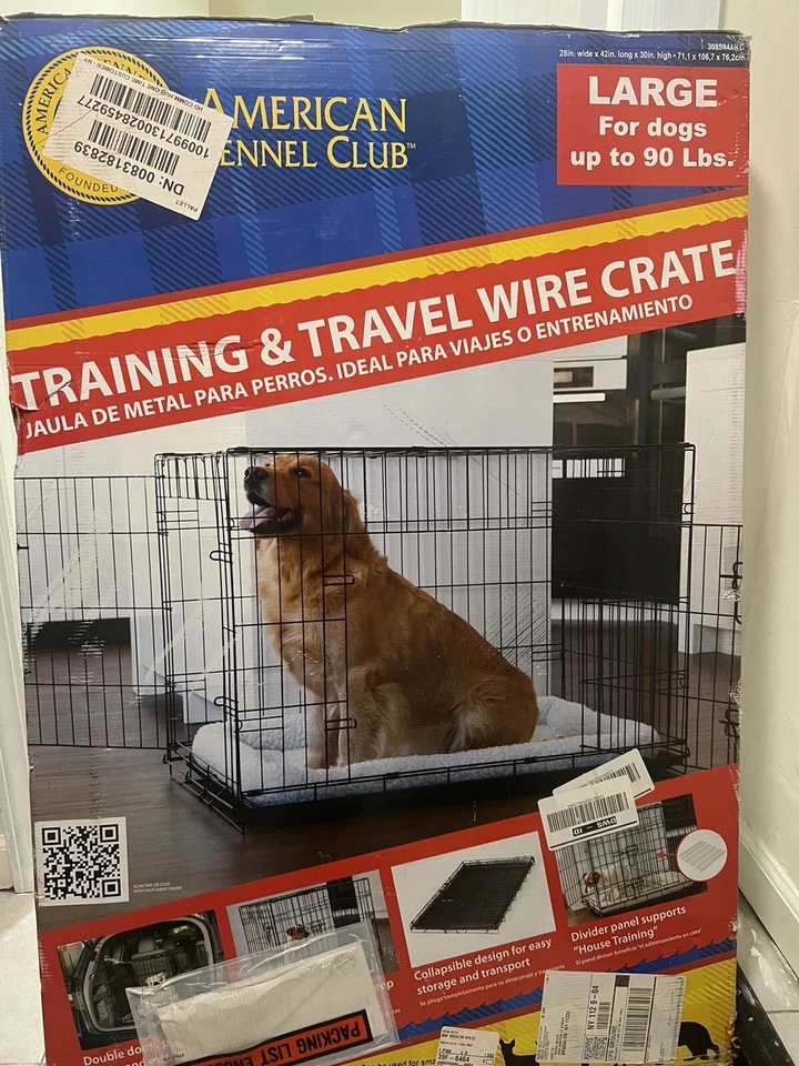 Jaula grande para perros 90 libras Foto 3 de 4