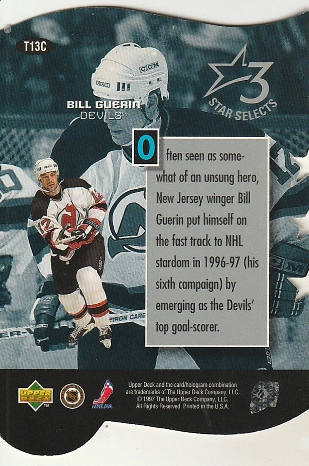 1997-98 Upper Deck Three Star Selects #T13C Bill Guerin - Image 2 of 3