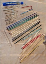 Vintage Assorted Knitting & Crochet Needles Lot Of 48 Items
