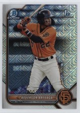 2022 Bowman Chrome Prospects Mega Box Mojo Refractor Aeverson Arteaga 1t2c