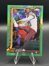 2025 Topps Chrome Matt Gay Green Football Leather Refractor /99 SP